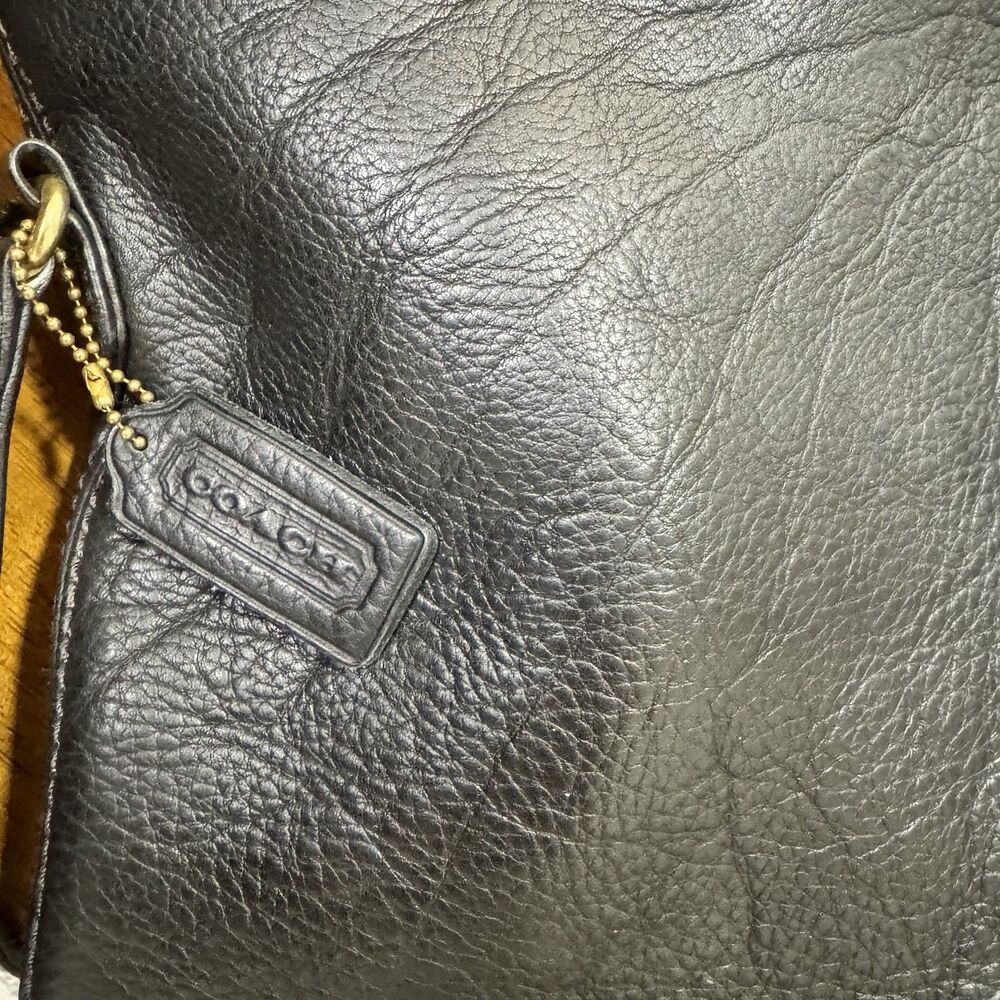 Coach Sonoma Bucket Bag 4907 Black Pebbled Leather Excellent Condition Vtg - Picture 13 of 13